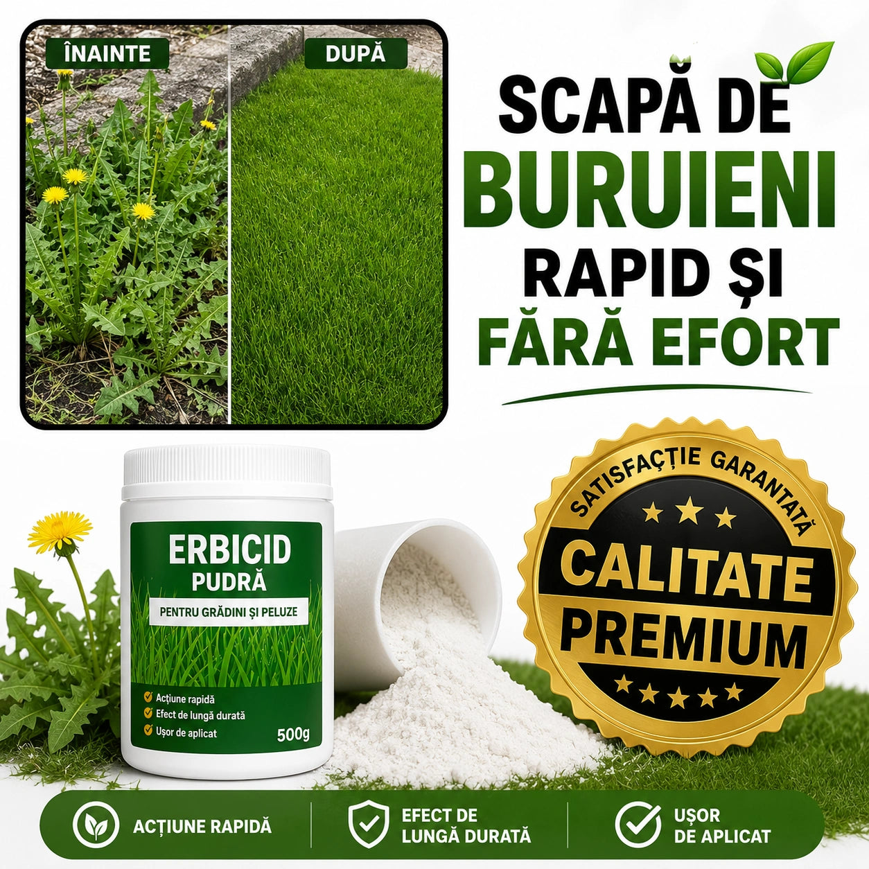 Erbicid profesional pentru grădină